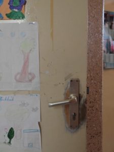 alte Klassenzimmertür Andersen Grundschule