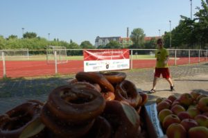 Brezel beim Lauf