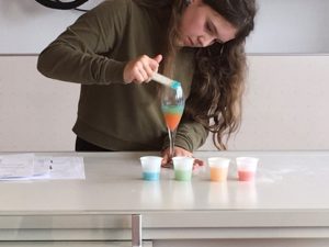physik experiment fasching farben bunt 