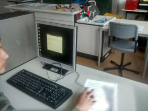 Mittelpunktschule Trebur, im Rahmen der PC-Spende im NaWi- und Physikraum.