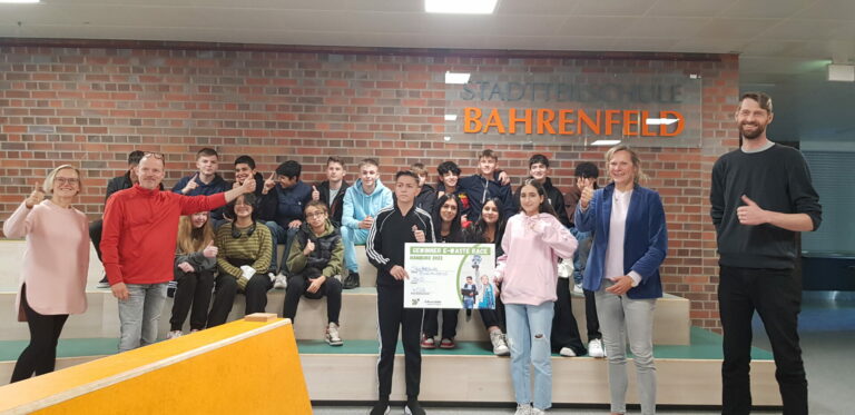 E-Waste Race Preisverleihung in der Stadtteilschule Bahrenfeld Hamburg
