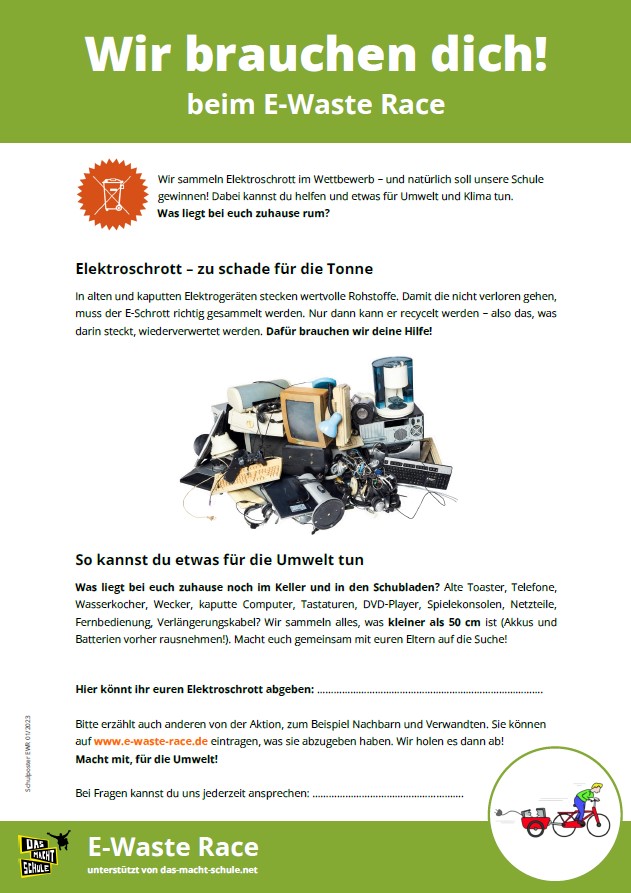 Schulposter E-Waste Race