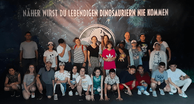 Die Gruppe der Schule am Rönsberghof auf dem Ausflug nach Köln